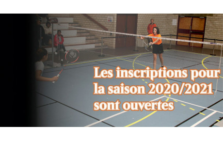Nouvelle saison 2020/2021